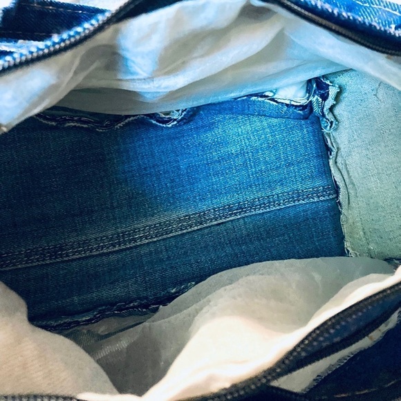 Blue Denim Duffle Shoulder Bag (Medium) - Picture 3 of 4